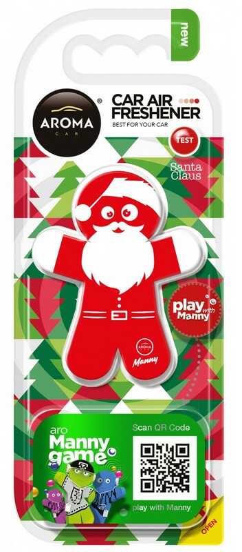 AROMA CAR MANNY - MIKOŁAJ - CHERRY Odświeżacz do samochodu