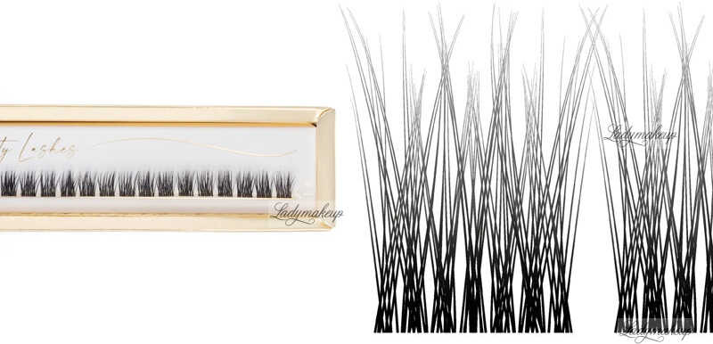 Many Beauty - Infinity Lashes Nr. 03 - Kępki rzęs na długim bezbarwnym pasku - 28 sztuk - C-10mm