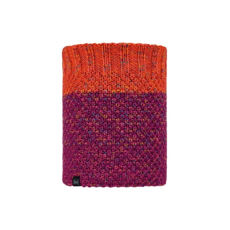 Komin Buff Knitted & Fleece Neckwarmer Janna Fuchsia