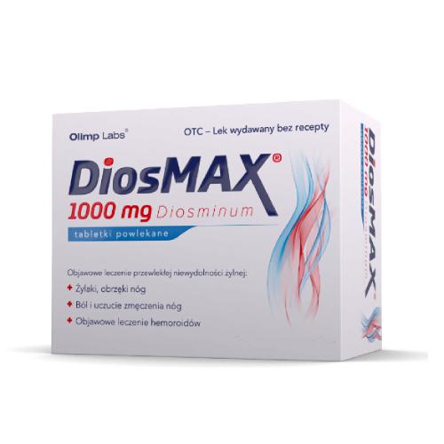 DIOSMAX 1000mg, 30tabl. powl. - >>> DARMOWA od 99zł 