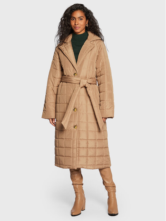 Gina Tricot Kurtka puchowa Yaya 17764 Beżowy Regular Fit