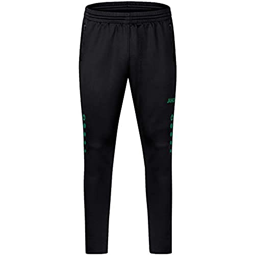 JAKO Damskie spodnie treningowe Challenge Premium damskie czarny/sportowy zielony 42