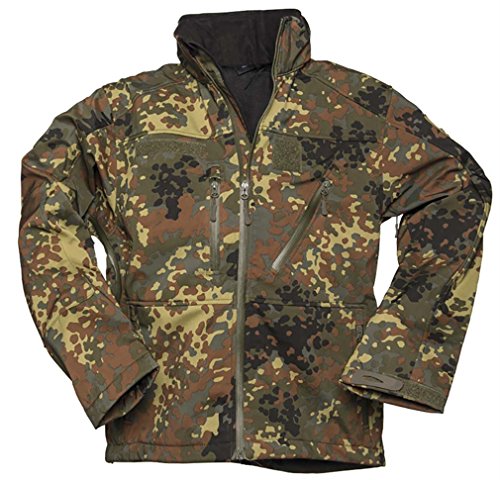Mil-Tec Męska kurtka softshellowa SCU 14 Flecktarn