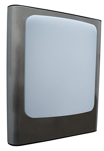 ECO-Light Stalowy kinkiet LED Face na zewnątrz, bez czujnika