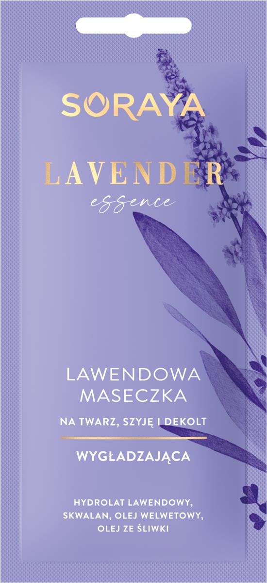 Soraya Lavender Essence lawendowa maseczka wygładzająca na twarz szyję i dekolt 8ml 109310-uniw