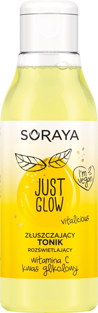 Soraya Just Glow Złuszczający Tonik rozświetlający z witaminą C i kwasem glikolowym 1szt