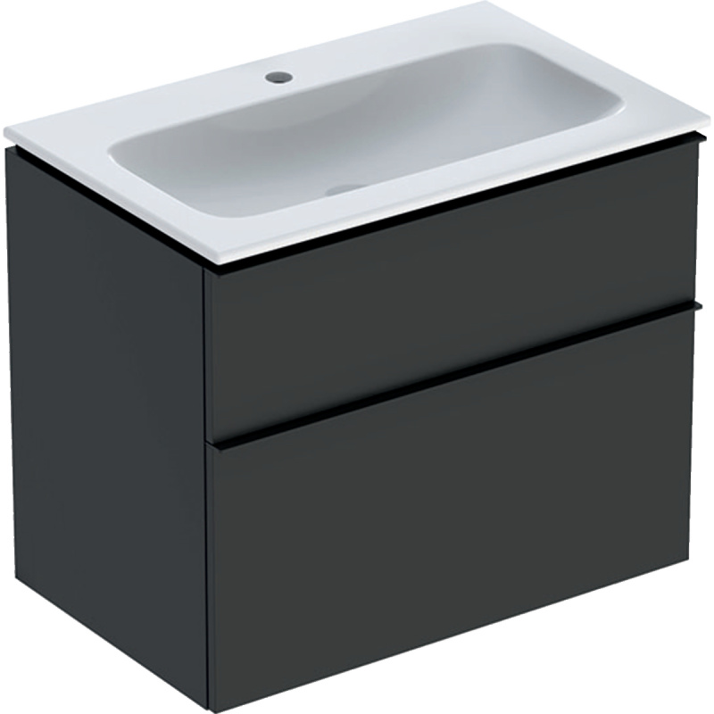 Geberit iCon Zestaw Umywalka meblowa z szafką podumywalkową 75x48 cm biały/lava 502.336.JK.1 
