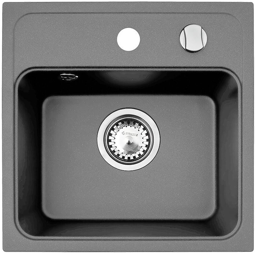 Pyramis Zlew CAMEA MINI 40x40) 1B szary beton 70058101) 70058101