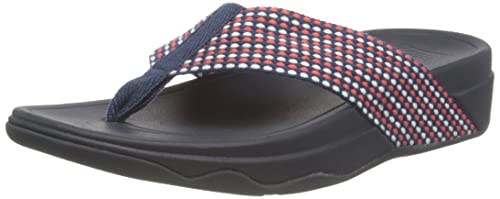 Fitflop Damskie japonki do surfingu na palcach, Midnight Navy Mix, 6,5 UK, Midnight Navy Mix, 40 EU