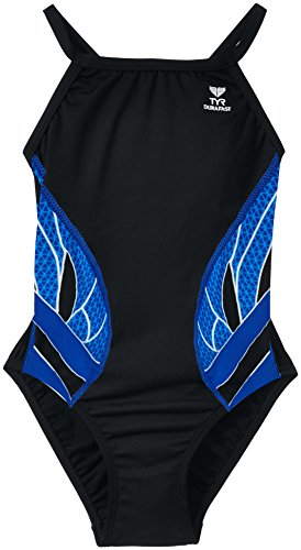 TYR SPORT Phoenix Splice DiamondFit damski kostium kąpielowy kolorowy Bunt - Navy/Noir FR : 14 Jahre (Taille Fabricant : 32)