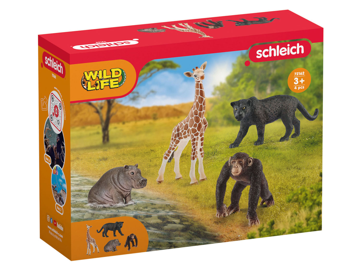 Schleich Figurki zwierząt dla dzieci, 1 zestaw (Dzikie zwierzęta (72162))