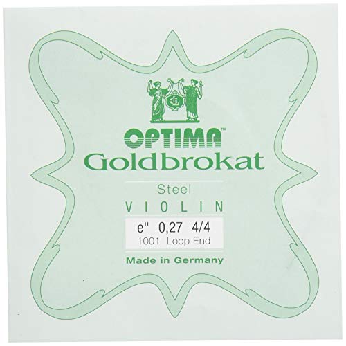 Optima Struny skrzypiec złoty brokat 4/4 E 0,27 S twarde