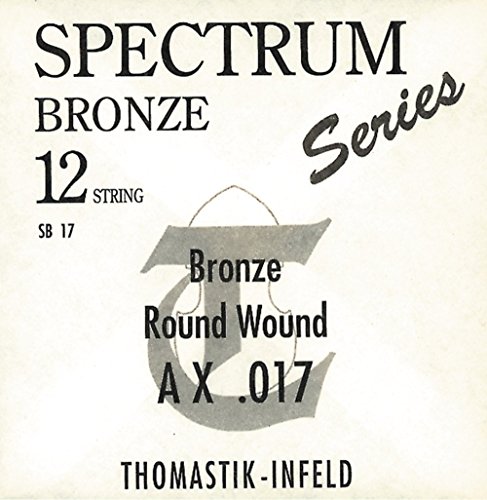 Thomasitk Einzelsaite E .023fw Bronze mit Seideneinlage flatwound SB23 für Akustikgitarre Spectrum Satz SB211