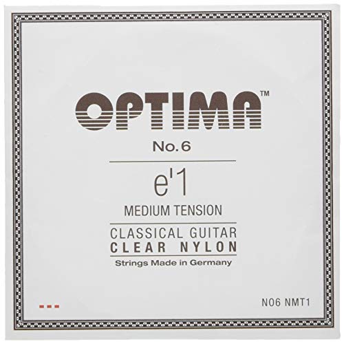 Struny do gitary klasycznej nr 6 Special Silver pojedyncza struna E1 Nylon medium NO6.NMT1