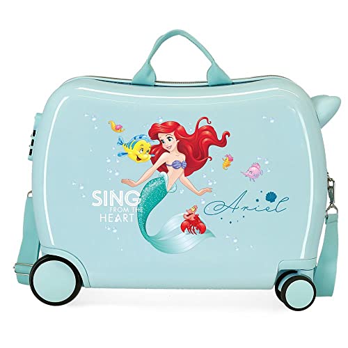 Disney Princesas walizka dziecięca niebieska 50 x 39 x 20 cm sztywne ABS kombinowane zamknięcie boczne 34 l 1,8 kg 4 koła