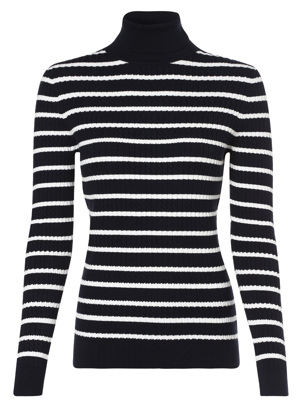 Tommy Hilfiger - Sweter damski, niebieski|biały