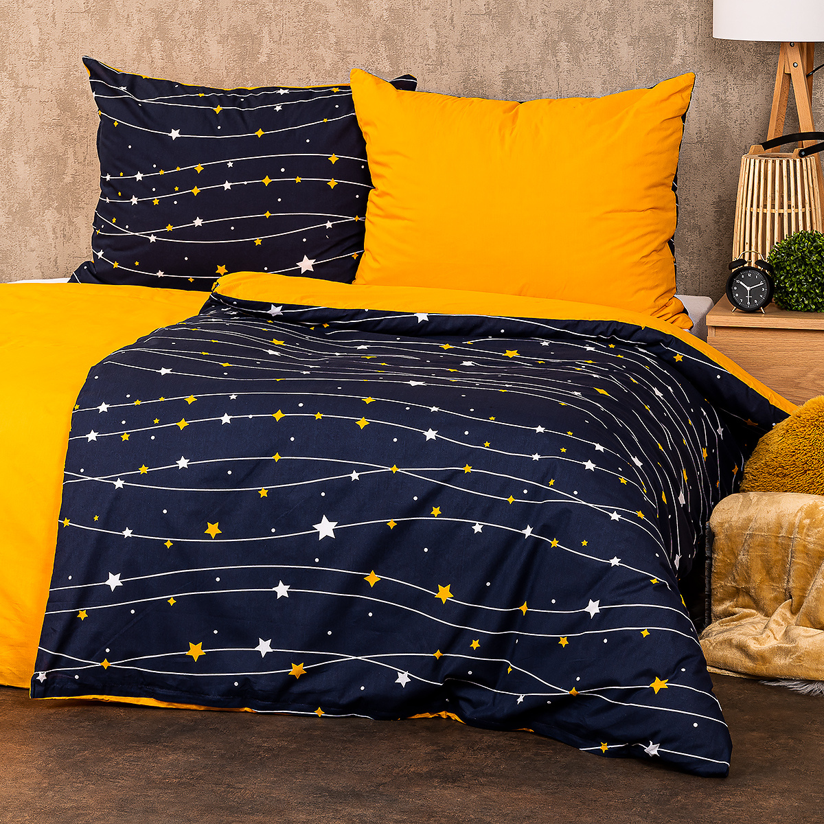 4Home Pościel bawełniana Night sky, 140 x 220 cm, 70 x 90 cm, 140 x 220 cm, 70 x 90 cm