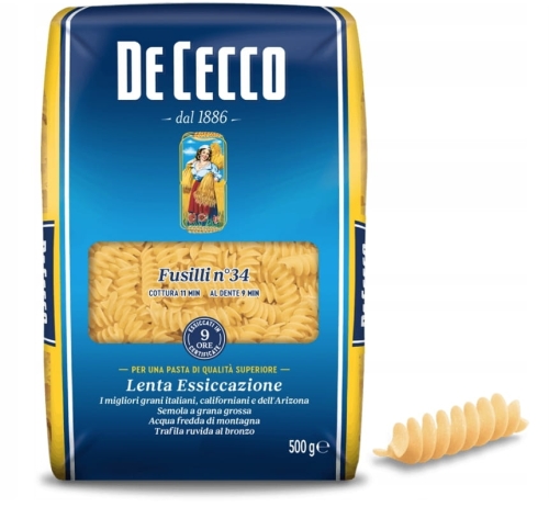 De Cecco Fusilli nr 34 - makaron świderki (500 g)