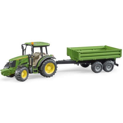 Bruder 2108 Traktor John Deere 5115M z przyczepą