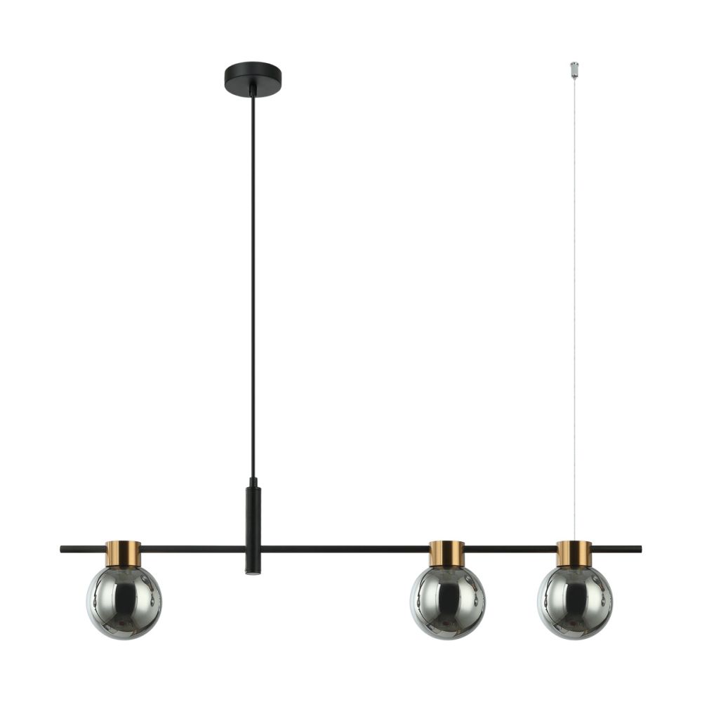 Lampa wisząca BLETTER PND-5225-3-BK-SG Italux