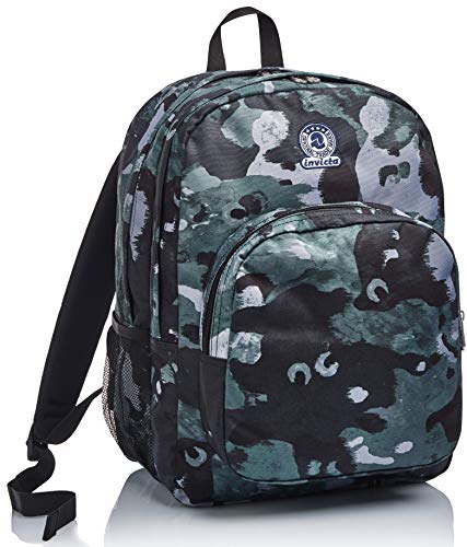 Plecak Invicta Strong, Camo Shade, Zielony, Podwójna Komora, Szkoła i Wypoczynek