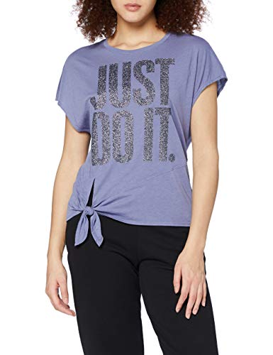 Nike Damski Dry Top Tie Pp1 Sprkle T-shirt damski T-shirt wielokolorowa World Indigo/Black M