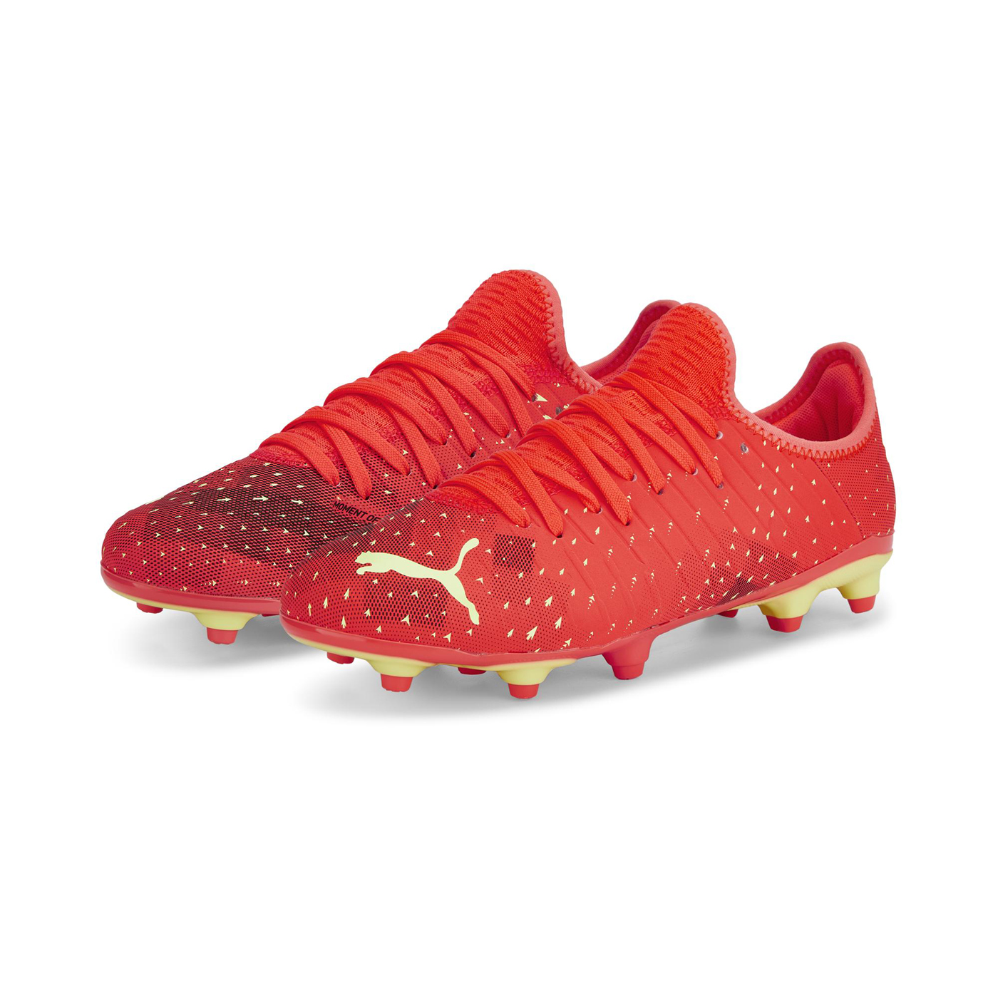 Dziecięce Korki PUMA FUTURE Z 4.4 FG/AG JR FIERY CORAL-FIZZY 10701403 – Czerwony