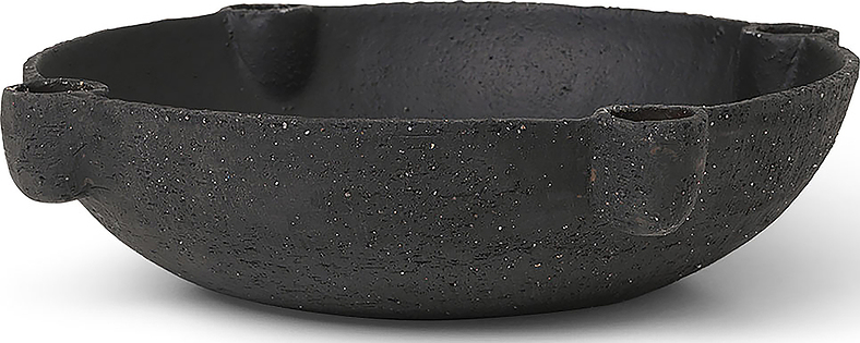Świecznik patera Ferm Living 27 cm ciemnoszary ceramiczny