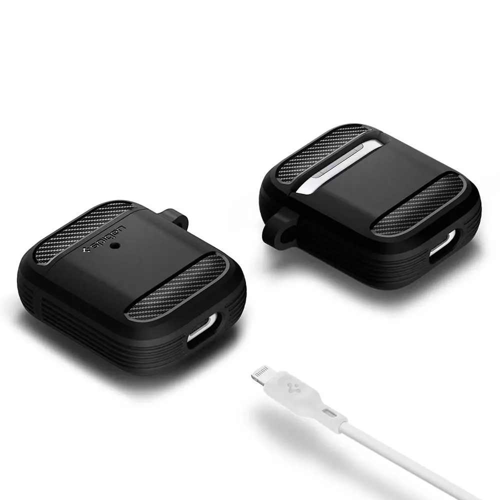 Spigen rugged armor apple airpods matte black