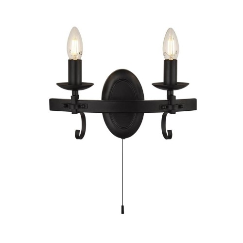 Searchlight Lampa ścienna Cartwheel, 2-punktowa z włącznikiem