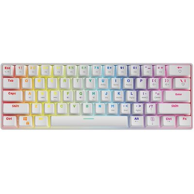 SAVIO WHITEOUT RED mechaniczna Gaming podświetlenie RGB