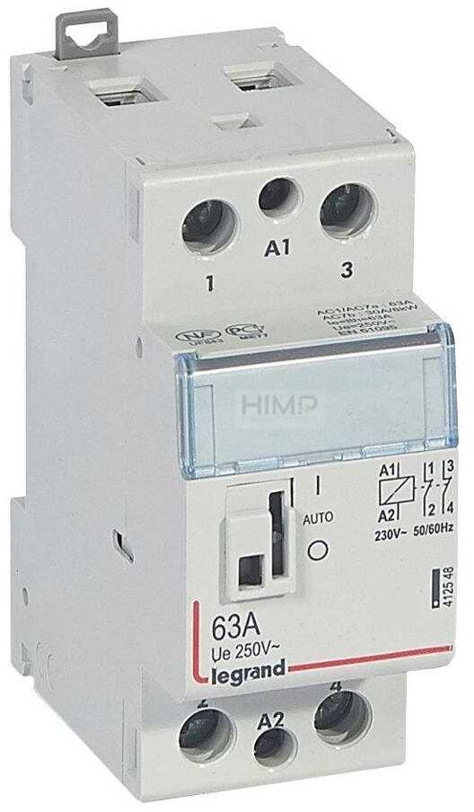 Legrand STYCZNIK MODUŁOWY SM 363 63A 230V 2NC Z MANIPULATOREM 412548
