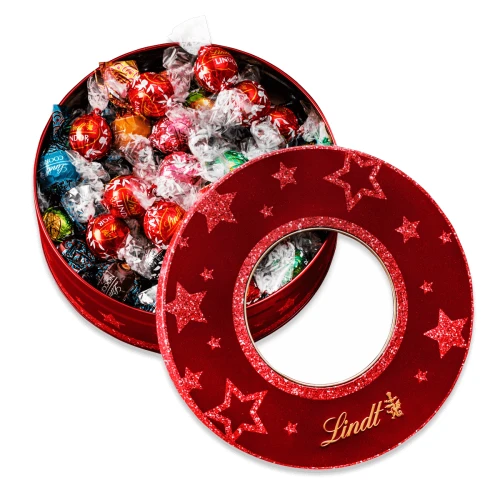 Puszka Świąteczna z Pralinami Lindt LINDOR 750g