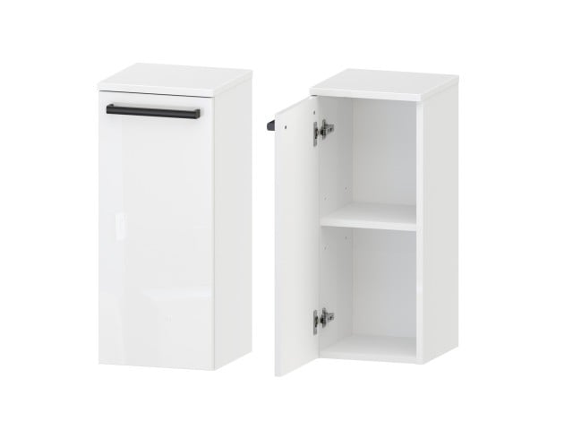 Słupek Łazienkowy ATHOS 1D D L - Uchwyt Czarny Mat