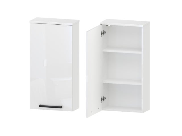 Szafka Łazienkowa Athos 45 90 D L - Uchwyt Czarny Mat