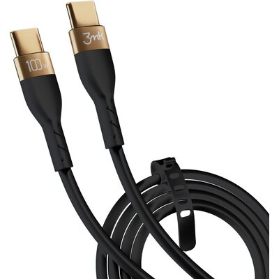 Kabel USB Typ C - USB Typ C 3MK Hyper Silicone Cable 100W 2 m Czarny