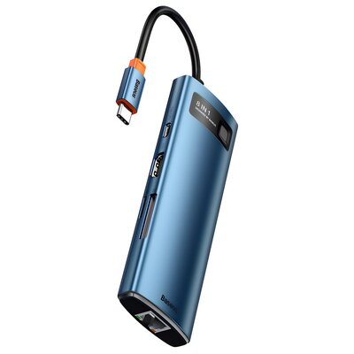 Baseus Adapter 8w1 Hub USB-C na 3x USB 3.0 + HDMI + USB-C PD 4K HD