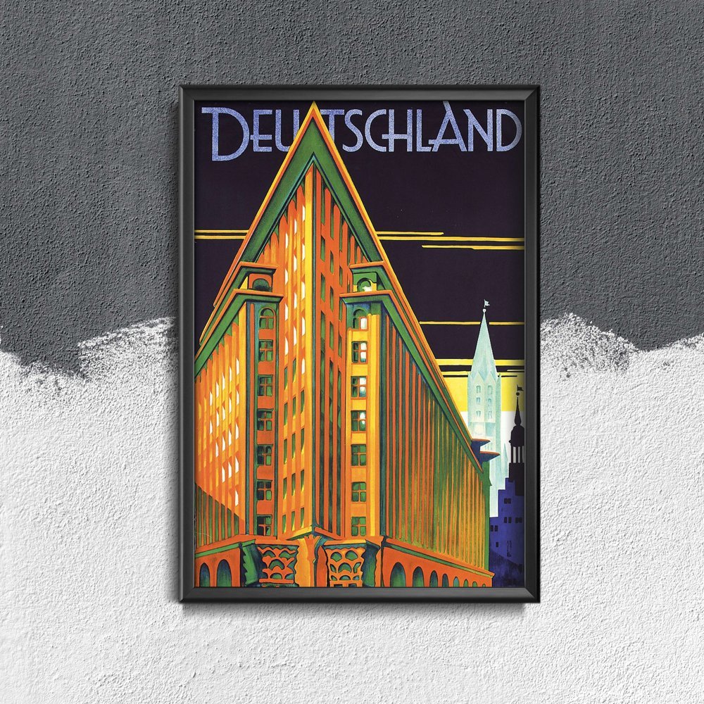 Plakat retro do salonu Niemcy