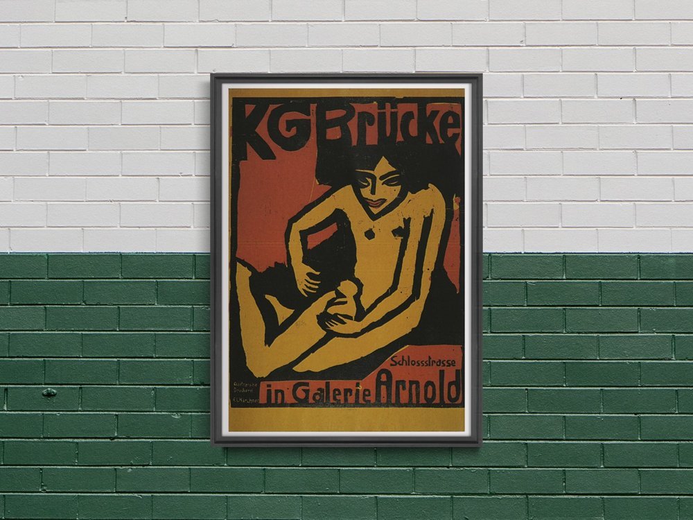 Plakat KG Brücke w wystawie Galerie Arnold