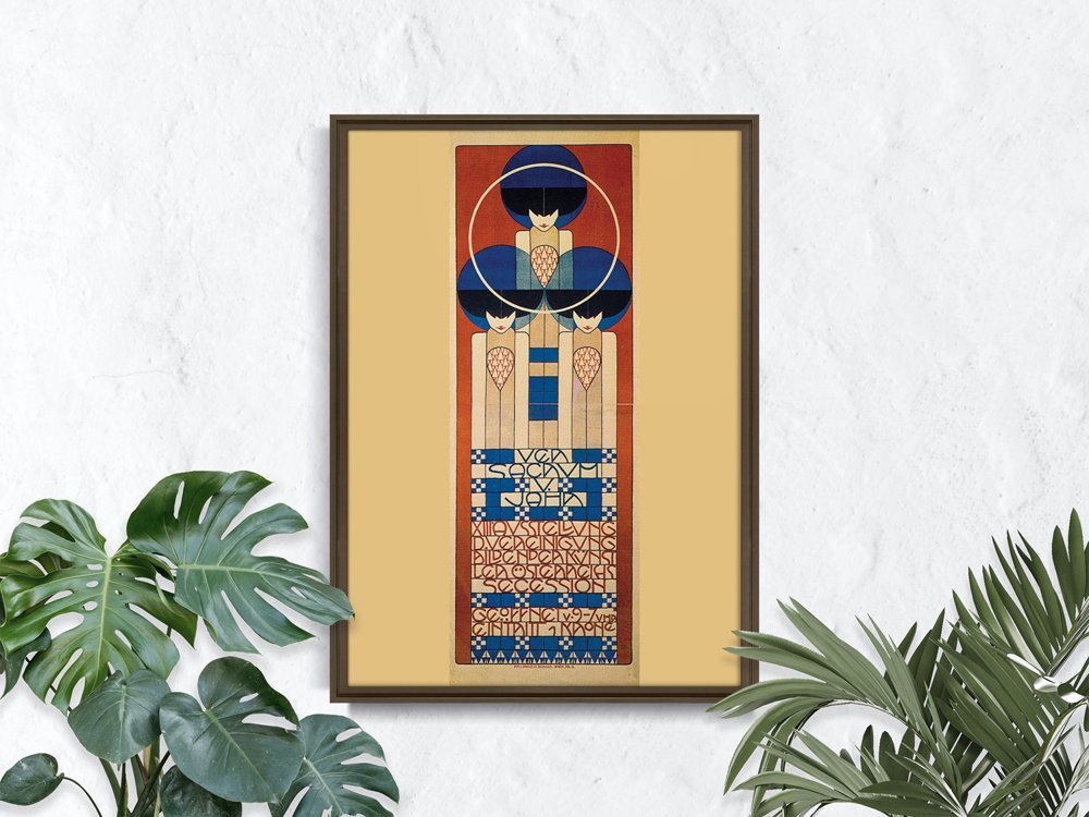 Plakat Canvas Wystawa Wiedeń Secesja Trzynasta