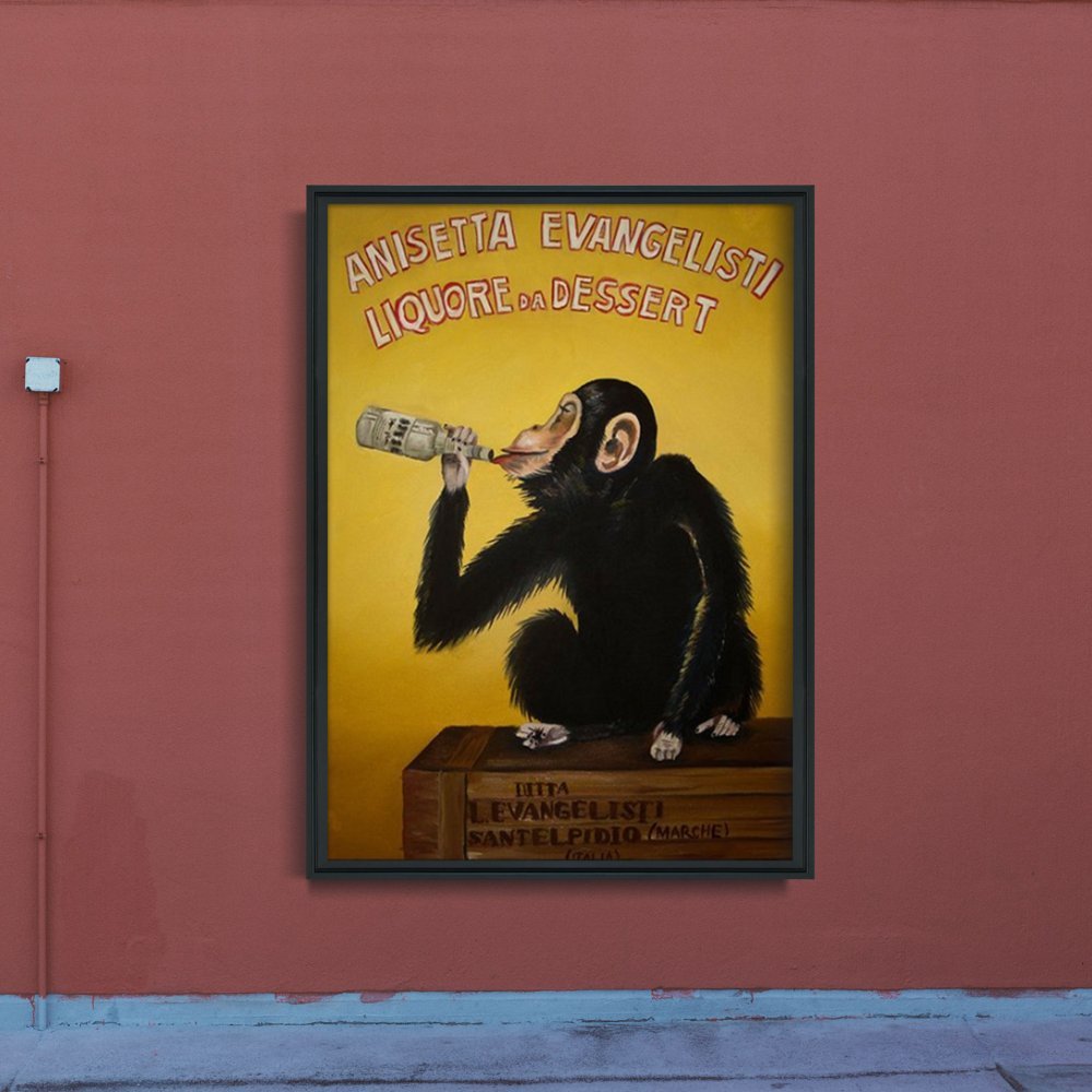 Plakat w stylu vintage Anisetta Evangelisti Liquore da Dessert