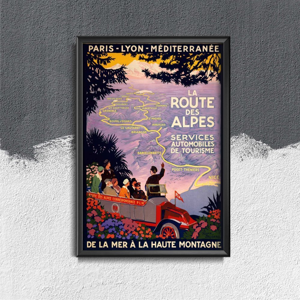Plakat do pokoju La route des Alpes Lyon