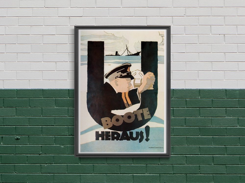 Plakat U łodzie odchodzący