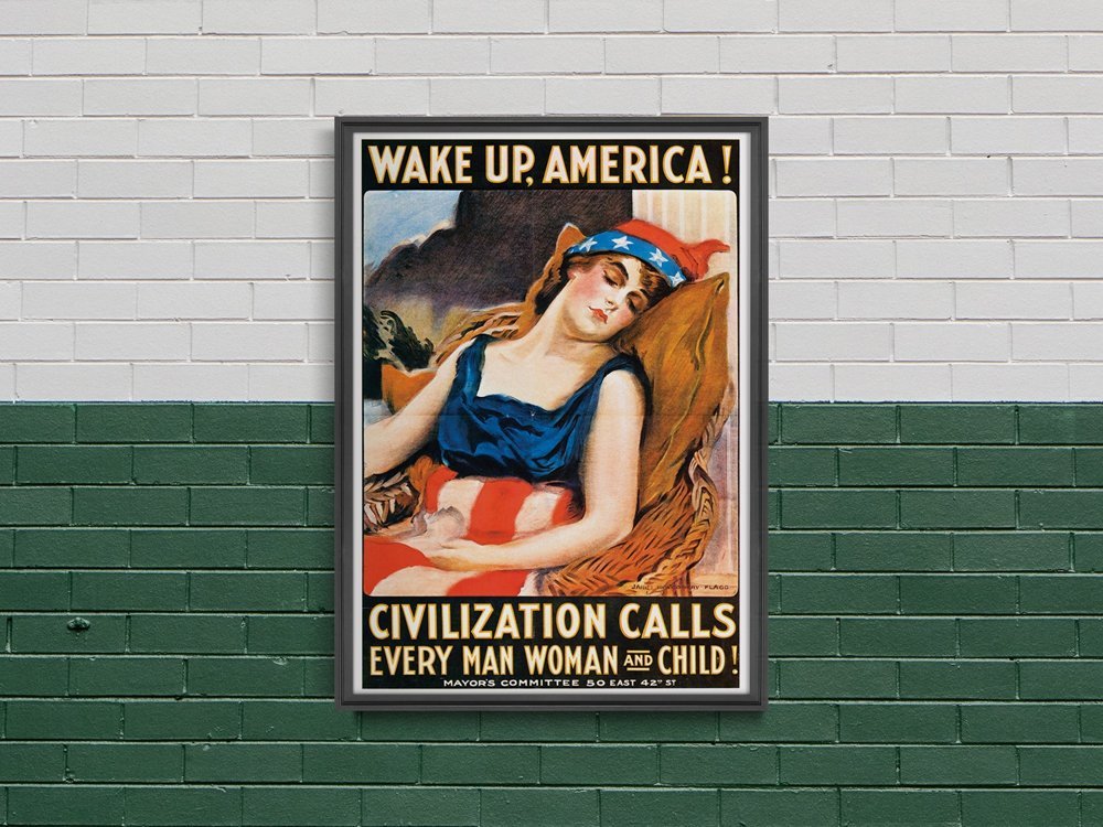 Plakat Canvas Wake up America