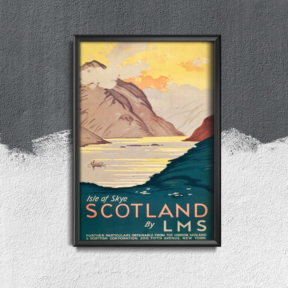 Plakat retro do salonu Vintage Scotland