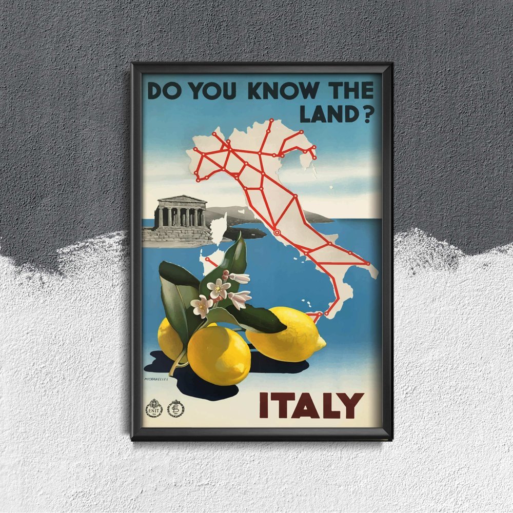 Plakat do pokoju Czy znasz ziemię Włoch?