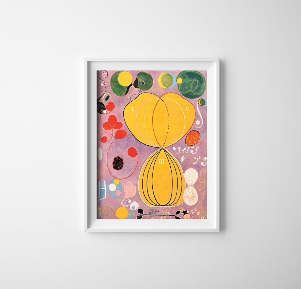 Plakatyw  stylu retro Ten Largest No Hilma af Klint