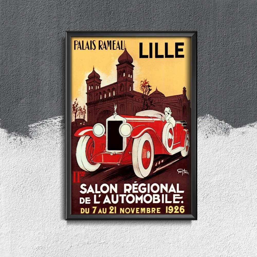 Plakat na ścianę Palais Rameau French Car Lille