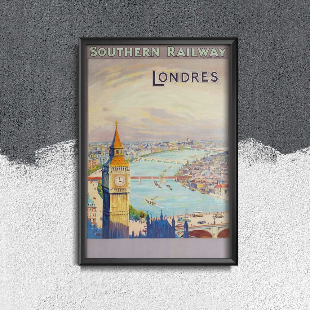 Plakat vintage Southern Railway London