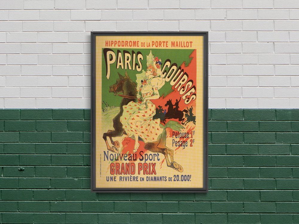 Plakat Hipodrom de la Porte Maillot, Paryż Kursy